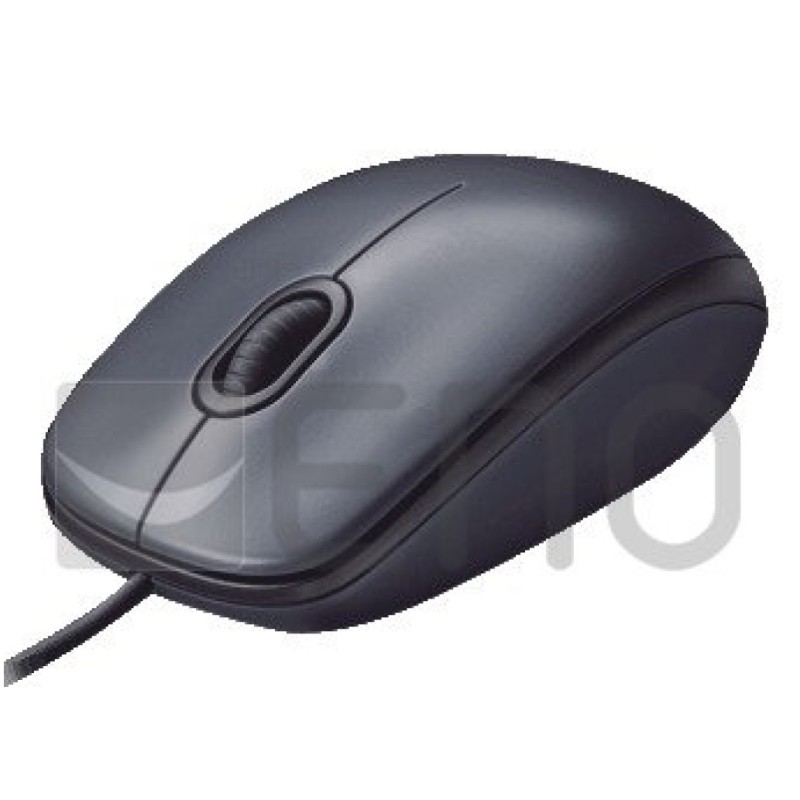 Miš  Logitech USB B100 Optična OEM črna - For Business (910-003357)