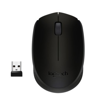 Miš Logitech brezžična optična za notesnike B170 siva (910-004798)