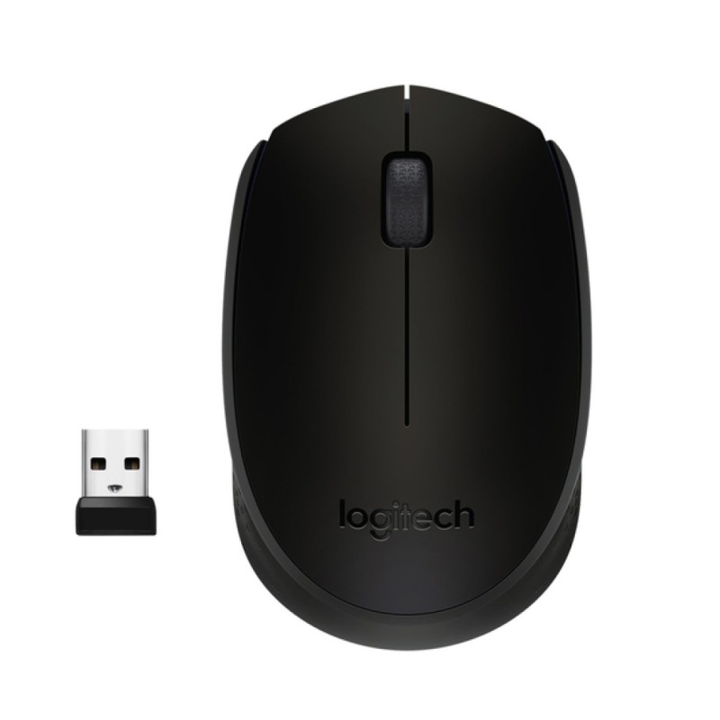 Miš Logitech brezžična optična za notesnike B170 siva (910-004798) LOGITECH Miš Logitech brezžična optična za notesnike B170 siva (910-004798)
