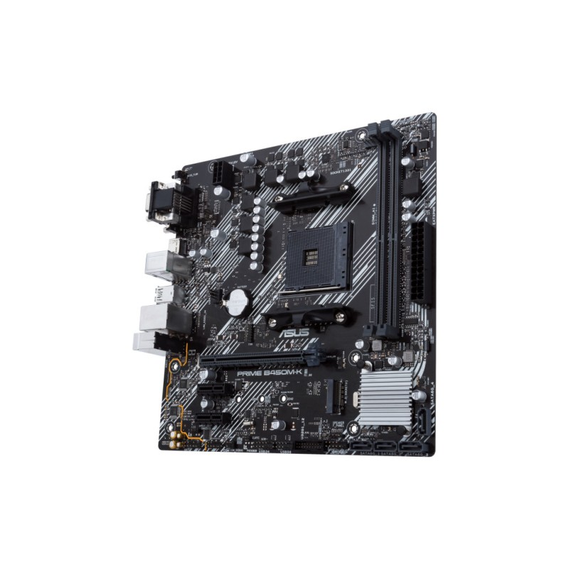 Osnovna plošča AM4 Asus PRIME B450M-K II microATX M.2 VGA DVI HDMI ASUS Osnovna plošča AM4 Asus PRIME B450M-K II microATX M.2 VGA DVI HDMI