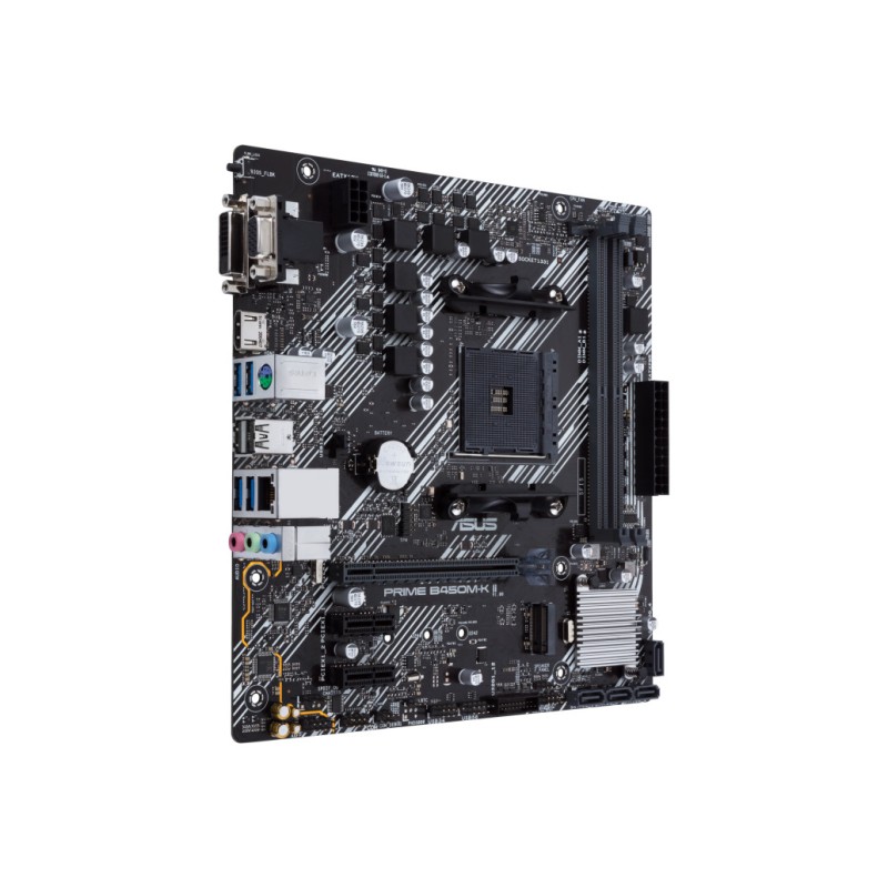 Osnovna plošča AM4 Asus PRIME B450M-K II microATX M.2 VGA DVI HDMI ASUS Osnovna plošča AM4 Asus PRIME B450M-K II microATX M.2 VGA DVI HDMI