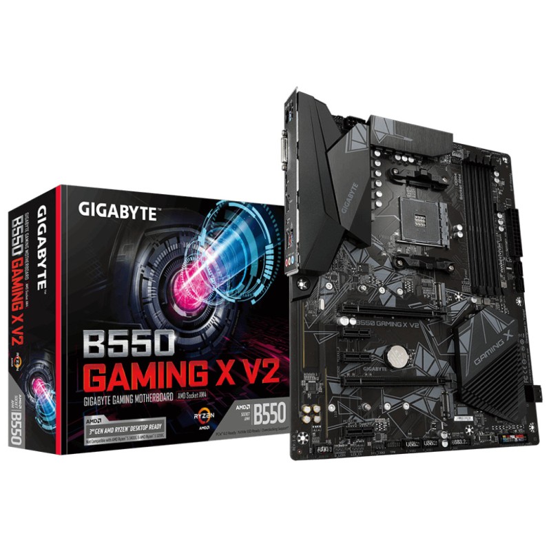 Osnovna plošča AM4 GigaByte B550 GAMING X V2 ATX 1xDVI-D 1xHDMI 1.4 GIGABYTE Osnovna plošča AM4 GigaByte B550 GAMING X V2 ATX 1xDVI-D 1xHDMI 1.4