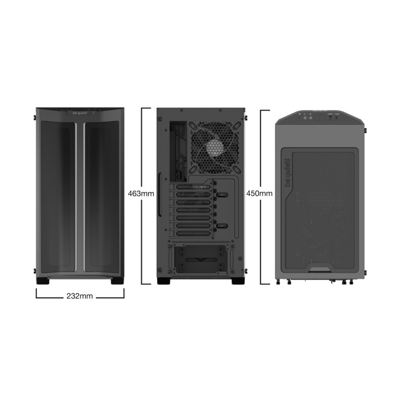 Ohišje Be quiet! ATX Pure Base 500DX črno (BGW37) Bequiet Ohišje Be quiet! ATX Pure Base 500DX črno (BGW37)