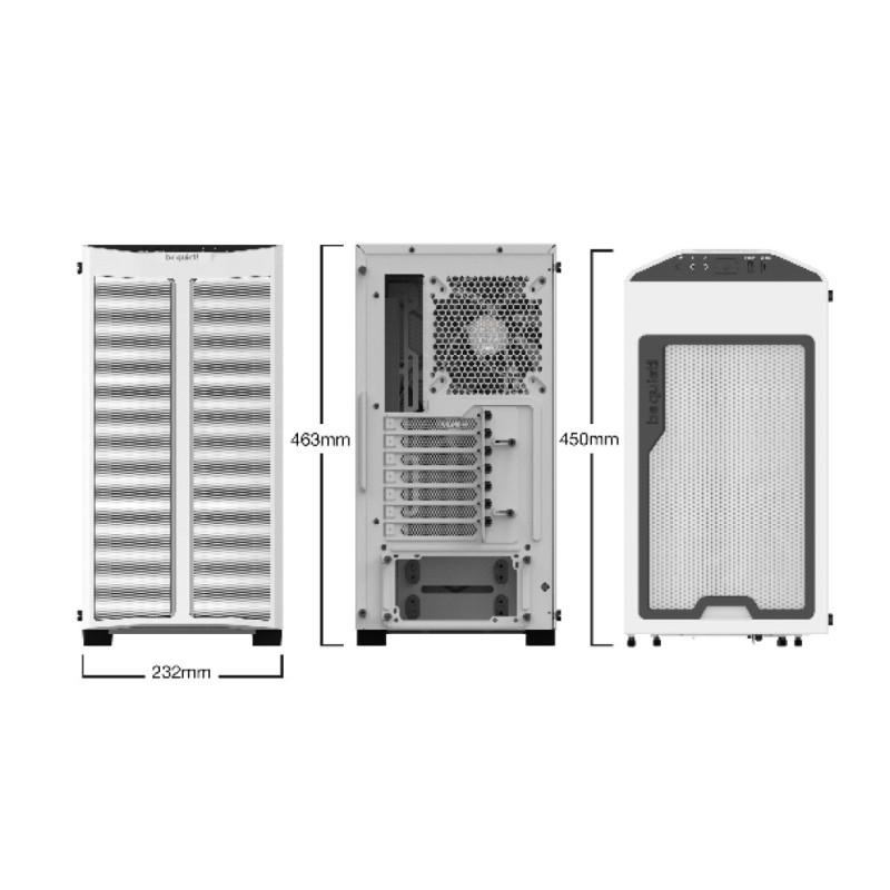 Ohišje Bequiet Pure Base 500 MidiATX - bela RGB Bequiet Ohišje Bequiet Pure Base 500 MidiATX - bela RGB