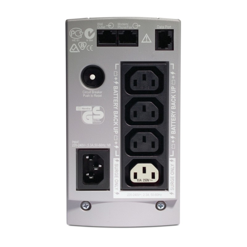 UPS APC Back-UPS CS Off-line 350VA/210W 4x220V (BK350EI) APC UPS APC Back-UPS CS Off-line 350VA/210W 4x220V (BK350EI)