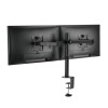 Nosilec za LCD monitor dvojni 33 - 82 cm (13-32) do 8kg na roko - pritrditev na rob mize LogiLink (BP0098)