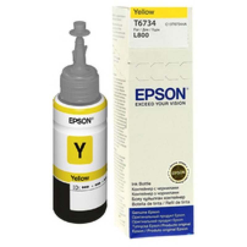 ČRNILO EPSON 673 RUMENO STEKLENIČKA, 70 ML L800 (C13T67344A) Epson ČRNILO EPSON 673 RUMENO STEKLENIČKA, 70 ML L800 (C13T67344A)