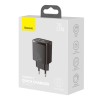 Hišni polnilec 100-240V => 1x USB-A (ž) 1x USB-C 20W za mobilni telefon ali tablični računalnik Baseus PD3 + QC3 - črn (CCXJ-B01) EOLS-P Baseus Hišni polnilec 100-240V => 1x USB-A (ž) 1x USB-C 20W za mobilni telefon ali tablični računalnik Baseus PD3 + QC3 - črn (CCXJ-B01) EOLS-P