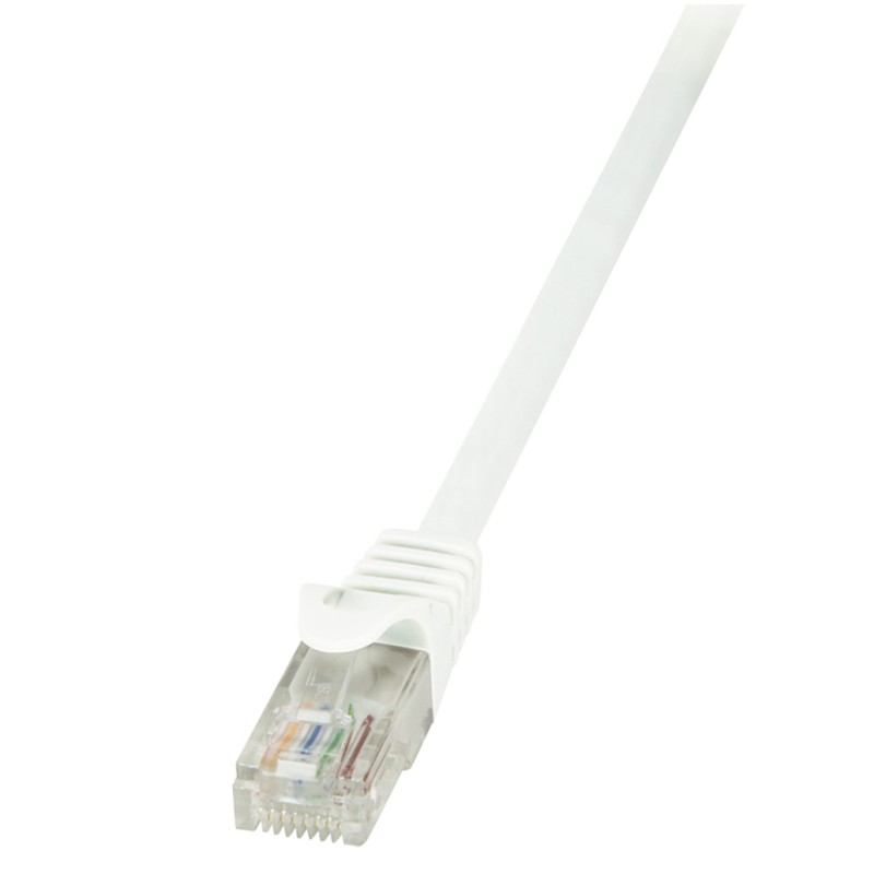 KABEL PATCH UTP Cat 6 3,00m RJ45 1Gbit LogiLink - bel (CP2061U) LOGILINK KABEL PATCH UTP Cat 6 3,00m RJ45 1Gbit LogiLink - bel (CP2061U)
