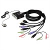 Podatkovni preklopnik Aten AUTO 2:1 mini 2xKVM 3xHDMI 2xUSB 6xUSB 3xAudio s kabli CS692 Aten Podatkovni preklopnik Aten AUTO 2:1 mini 2xKVM 3xHDMI 2xUSB 6xUSB 3xAudio s kabli CS692
