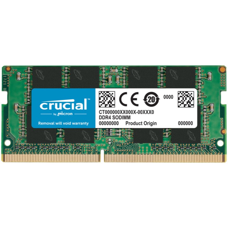 SO-DIMM DDR4 16GB 3200MHz CL22 Single (1x16GB) Crucial Value 1,2V (CT16G4SFRA32A) CRUCIAL SO-DIMM DDR4 16GB 3200MHz CL22 Single (1x16GB) Crucial Value 1,2V (CT16G4SFRA32A)