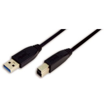 Kabel USB 3.0 A => B 3,00m črn LogiLink (CU0025) Kabel USB 3.0 A => B 3,00m črn LogiLink (CU0025)