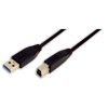 Kabel USB 3.0 A => B 3,00m črn LogiLink (CU0025) LOGILINK Kabel USB 3.0 A => B 3,00m črn LogiLink (CU0025)