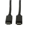 Kabel USB-C => USB-C 3.2 Gen2 5A (100W/20V) 0,50m črn LogiLink (CU0128)