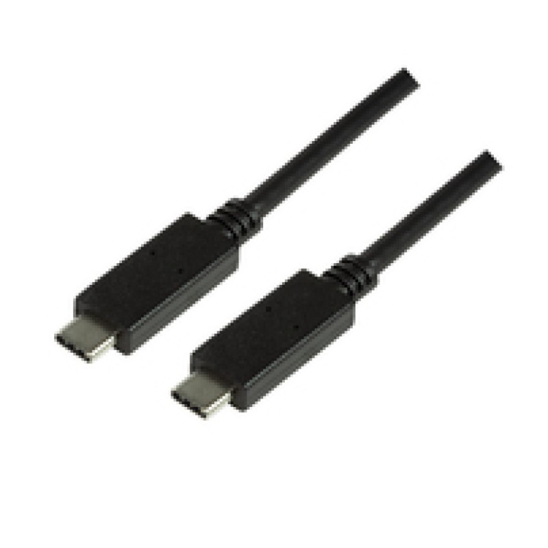 Kabel USB-C => USB-C 3.2 Gen2 5A (100W/20V) 0,50m črn LogiLink (CU0128) LOGILINK Kabel USB-C => USB-C 3.2 Gen2 5A (100W/20V) 0,50m črn LogiLink (CU0128)