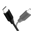 Kabel USB-C => USB-A 2.0 tekstil ovoj 1,00m 5V/3A 480MBs LogiLink črn (CU0140)