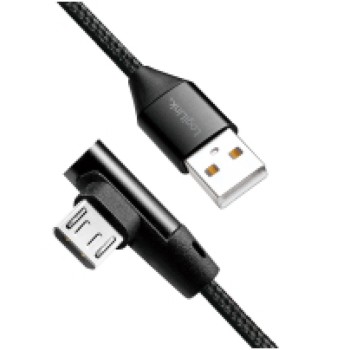 Kabel USB A => B micro tekstil ovoj 0,30m 90° (za mobitele) LogiLink črn (CU0141) EOLS-P Kabel USB A => B micro tekstil ovoj 0,30m 90° (za mobitele) LogiLink črn (CU0141) EOLS-P
