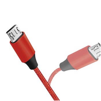 Kabel USB A => B micro tekstil ovoj 1,00m (za mobitele) LogiLink rdeč (CU0152) EOLS-P Kabel USB A => B micro tekstil ovoj 1,00m (za mobitele) LogiLink rdeč (CU0152) EOLS-P