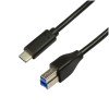 Kabel USB-C => USB B 3.2 Gen1x1 A 1,00m Logilink - črn (CU0162) EOLS-P LOGILINK Kabel USB-C => USB B 3.2 Gen1x1 A 1,00m Logilink - črn (CU0162) EOLS-P
