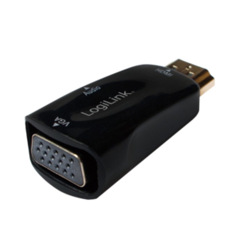 Adapter HDMI (m) => VGA (ž) + 3,5 audio adapter Logilink (CV0107) LOGILINK Adapter HDMI (m) => VGA (ž) + 3,5 audio adapter Logilink (CV0107)