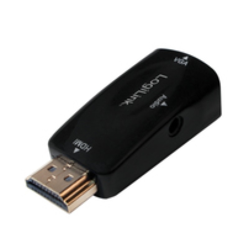Adapter HDMI (m) => VGA (ž) + 3,5 audio adapter Logilink (CV0107) LOGILINK Adapter HDMI (m) => VGA (ž) + 3,5 audio adapter Logilink (CV0107)