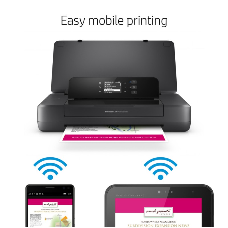 Tiskalnik Brizgalni Barvni prenosni HP OfficeJet 200 Mobile A4/Wi-Fi (CZ993A#670) HP Tiskalnik Brizgalni Barvni prenosni HP OfficeJet 200 Mobile A4/Wi-Fi (CZ993A#670)