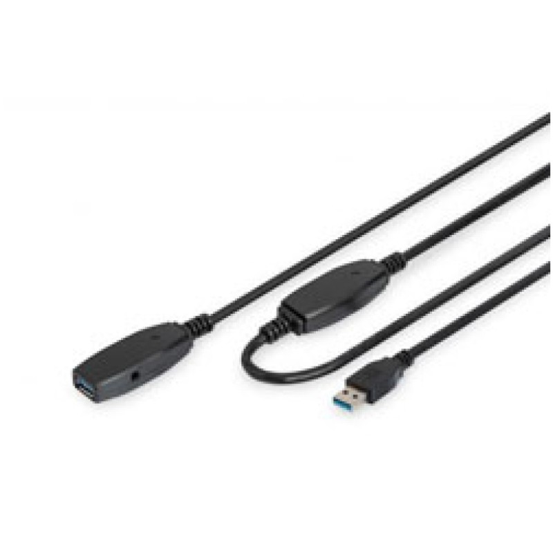Kabel USB 3.0 ojačevalnik s kablom 10,00m - aktivni Digitus DA-73105 Digitus Kabel USB 3.0 ojačevalnik s kablom 10,00m - aktivni Digitus DA-73105