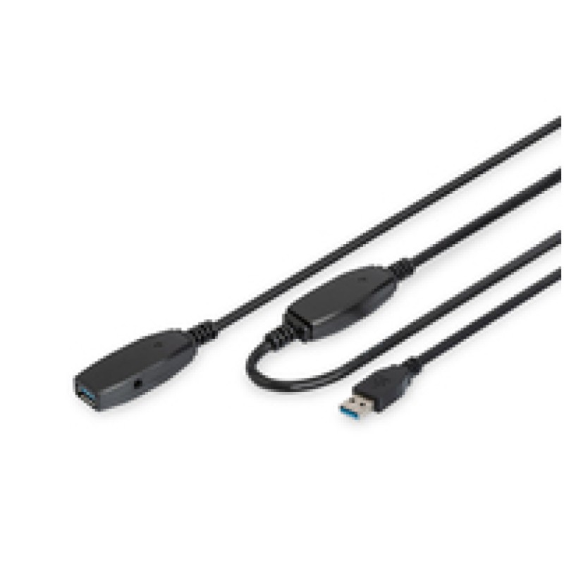 Kabel USB 3.0 ojačevalnik s kablom 10,00m - aktivni Digitus DA-73105 Digitus Kabel USB 3.0 ojačevalnik s kablom 10,00m - aktivni Digitus DA-73105