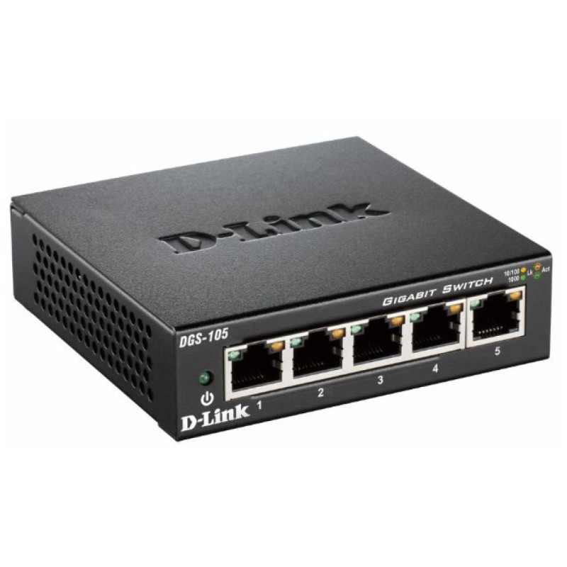STIKALO 5-PORT D-link 100/1000 (DGS-105) D-link STIKALO 5-PORT D-link 100/1000 (DGS-105)