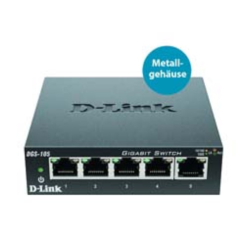 STIKALO 5-PORT D-link 100/1000 (DGS-105) D-link STIKALO 5-PORT D-link 100/1000 (DGS-105)