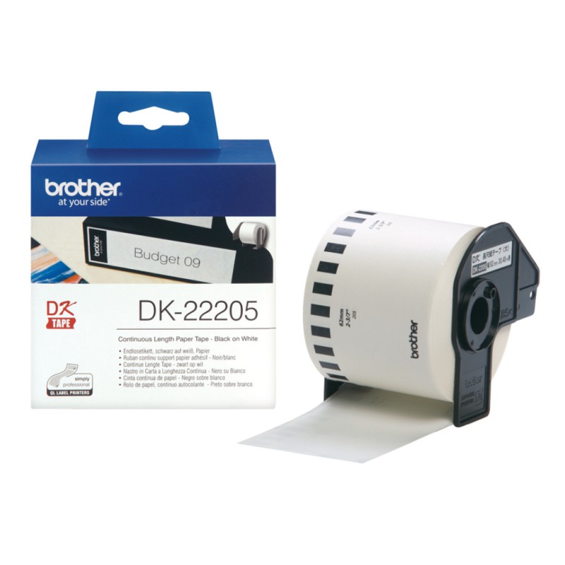 ETIKETA Brother 30,48m x 62mm DK-22205 Brother ETIKETA Brother 30,48m x 62mm DK-22205