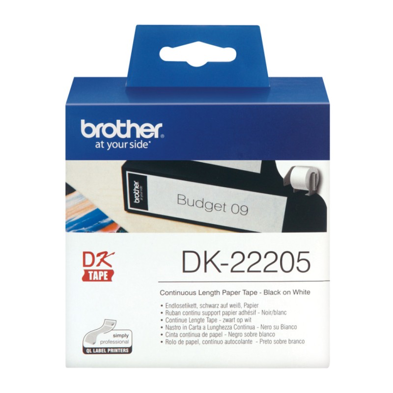 ETIKETA Brother 30,48m x 62mm DK-22205 Brother ETIKETA Brother 30,48m x 62mm DK-22205