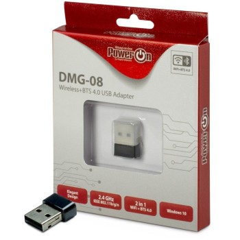 Brezžični mrežni adapter USB 2.0 Inter-Tech WiFi4 802.11n N150 150Mbit/s Nano BT 4.0 (88888150)