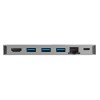 Priklopna postaja USB-C => Targus 3xUSB3.0 USB-C SD Čitalec HDMI ETH LAN RJ45 PD (100W) (DOCK414EU)