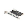 Kontroler PCI-Express => 4x USB 3.0 Digitus DS-30221 Digitus Kontroler PCI-Express => 4x USB 3.0 Digitus DS-30221