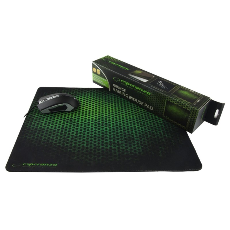 Podloga za miško Esperanza EA146G Črna, zelena 440x354mm Esperanza Podloga za miško Esperanza EA146G Črna, zelena 440x354mm