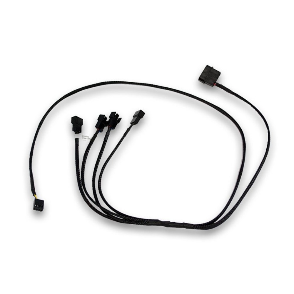 Splitter za ventilatorje EKWB 1x -> 4x4-pin + 1x MOLEX , črna (80cm) EKWB Splitter za ventilatorje EKWB 1x -> 4x4-pin + 1x MOLEX , črna (80cm)