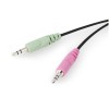 Slušalke žične naglavne 2x 3,5mm stereo Ewent nadzor glasnosti - z mikrofonom (EW3562) Ewent Slušalke žične naglavne 2x 3,5mm stereo Ewent nadzor glasnosti - z mikrofonom (EW3562)