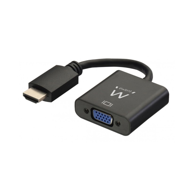 Adapter HDMI (m) => VGA (ž) 23cm Ewent EW9864 Ewent Adapter HDMI (m) => VGA (ž) 23cm Ewent EW9864