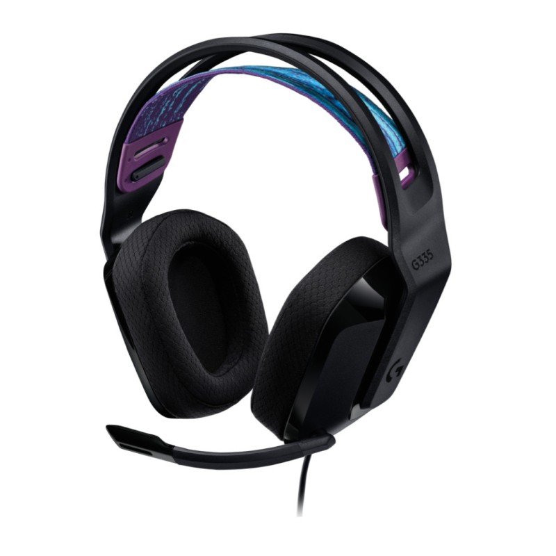 Slušalke žične naglavne 2x 3,5mm stereo Logitech G335 z mikrofonom - črna (981-000978) LOGITECH Slušalke žične naglavne 2x 3,5mm stereo Logitech G335 z mikrofonom - črna (981-000978)