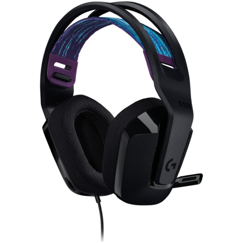 Slušalke žične naglavne 2x 3,5mm stereo Logitech G335 z mikrofonom - črna (981-000978) LOGITECH Slušalke žične naglavne 2x 3,5mm stereo Logitech G335 z mikrofonom - črna (981-000978)