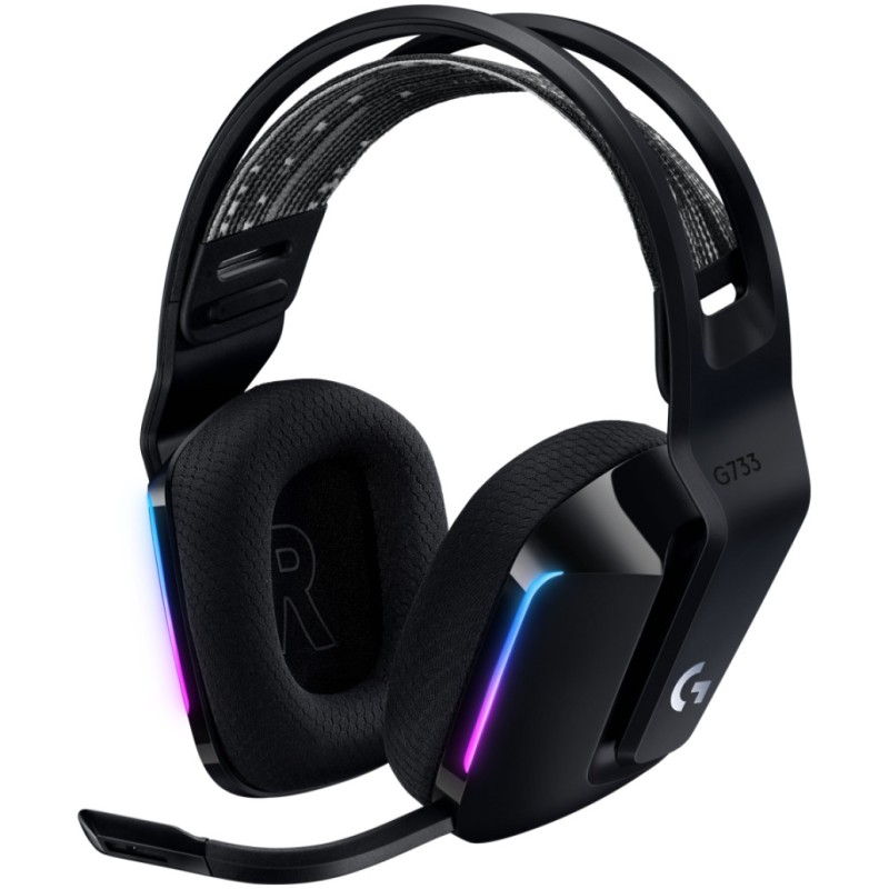 Slušalke gaming Logitech brezžične G733 Lightspeed 2,4Hz - črne (981-000864) LOGITECH Slušalke gaming Logitech brezžične G733 Lightspeed 2,4Hz - črne (981-000864)