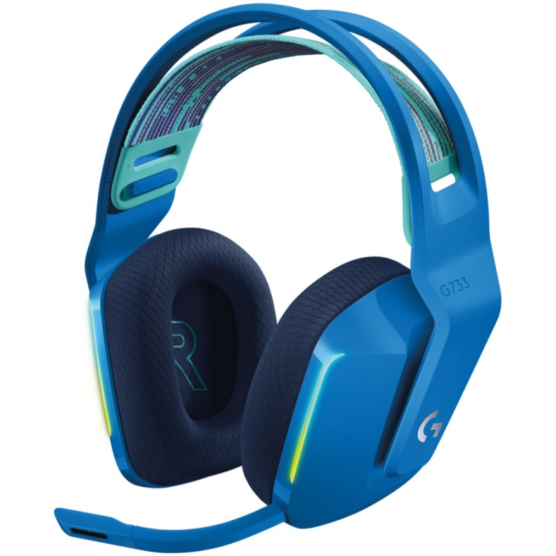 Slušalke gaming Logitech brezžične G733 Lightspeed 2,4Hz - modre (981-000943) LOGITECH Slušalke gaming Logitech brezžične G733 Lightspeed 2,4Hz - modre (981-000943)