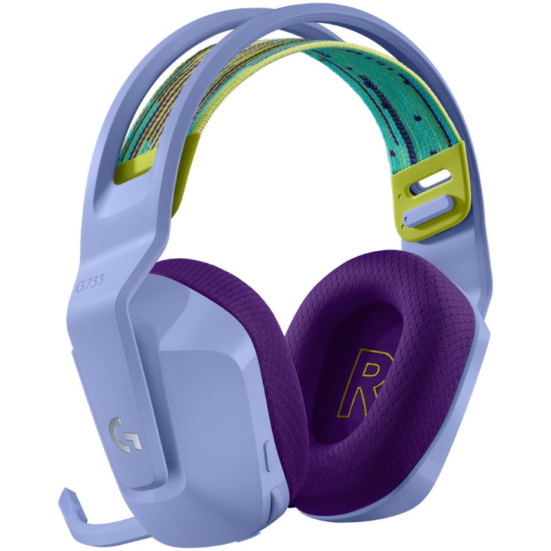 Slušalke gaming Logitech brezžične G733 Lightspeed 2,4Hz - vijolične (981-000890) LOGITECH Slušalke gaming Logitech brezžične G733 Lightspeed 2,4Hz - vijolične (981-000890)