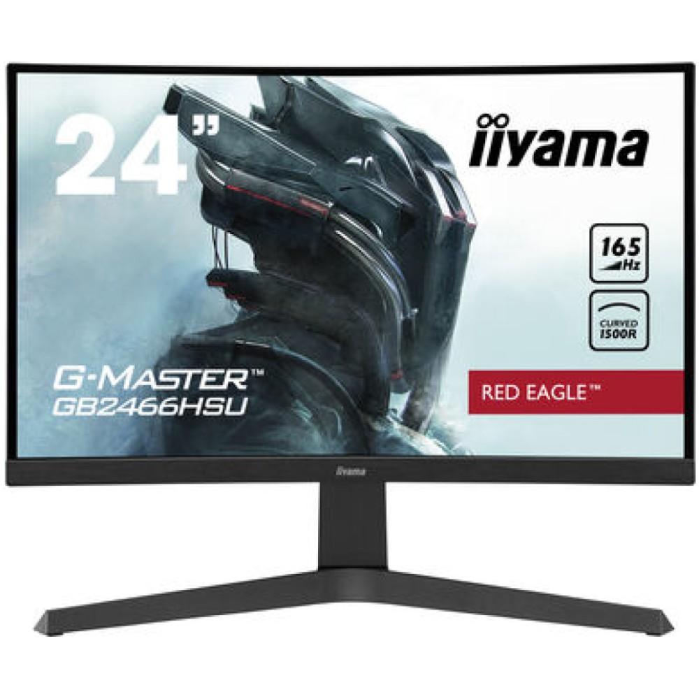 Monitor Iiyama 60,5 cm (23,8) GB2466HSU-B1 1920x1080 Curved Gaming 165Hz VA 1ms 2xHDMI DisplayPort 2xUSB2.0 HAS Zvočniki FreeSync Premium Iiyama Monitor Iiyama 60,5 cm (23,8) GB2466HSU-B1 1920x1080 Curved Gaming 165Hz VA 1ms 2xHDMI DisplayPort 2xUSB2.0 HAS Zvočniki FreeSync Premium