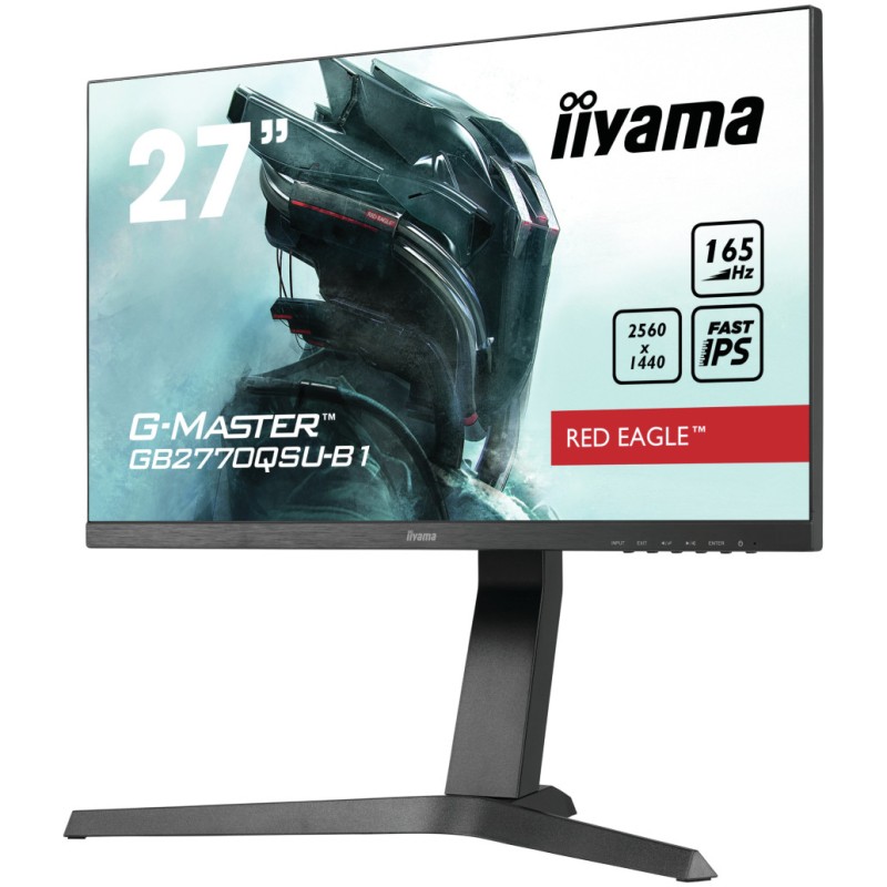 Monitor Iiyama 68,6 cm (27,0) GB2770QSU 2560x1440 Gaming 165Hz Fast-IPS 0,5ms HDMI DisplayPort 2xUSB3.0 Pivot Zvočniki FreeSync Premium Pro HDR400 Iiyama Monitor Iiyama 68,6 cm (27,0) GB2770QSU 2560x1440 Gaming 165Hz Fast-IPS 0,5ms HDMI DisplayPort 2xUSB3.0 Pivot Zvočniki FreeSync Premium Pro HDR400