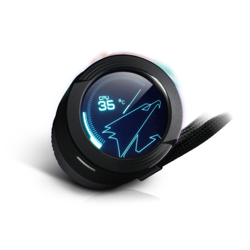 Vodno hlajenje Gigabyte AORUS WaterForce Cooler X240 - 240mm ARGB črna (GP-AWATERFORCEX240) GIGABYTE Vodno hlajenje Gigabyte AORUS WaterForce Cooler X240 - 240mm ARGB črna (GP-AWATERFORCEX240)