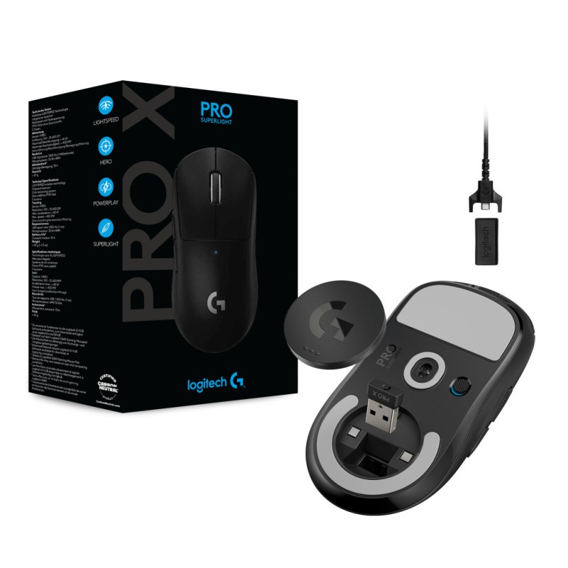 Miš Logitech Gaming Brezžična G PRO X Superlight črna (910-005880) LOGITECH Miš Logitech Gaming Brezžična G PRO X Superlight črna (910-005880)
