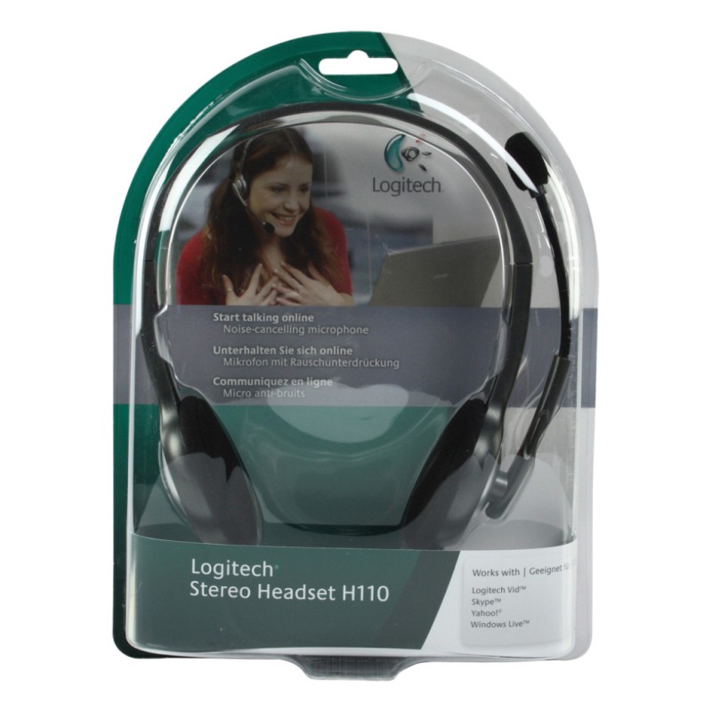 Slušalke Logitech 3.5 H110 stereo z mikrofonom (981-000271) LOGITECH Slušalke Logitech 3.5 H110 stereo z mikrofonom (981-000271)