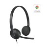Slušalke žične Logitech naglavne z mikrofonom USB H340 Headset črne (981-000475)